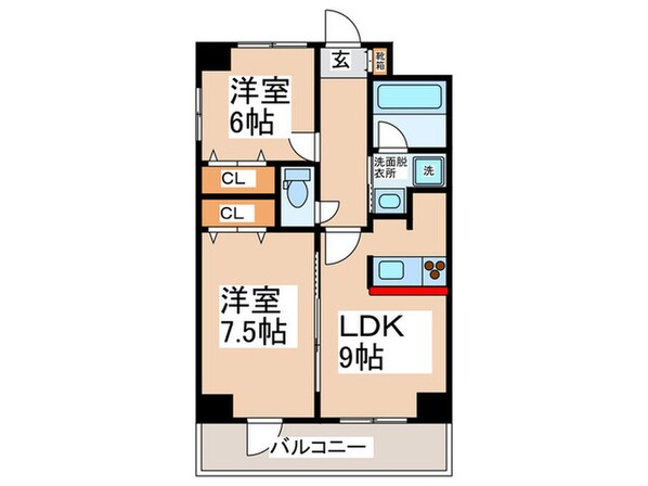 ＢＧＣ難波タワ－の物件間取画像